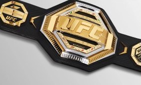 A UFC championship belt
