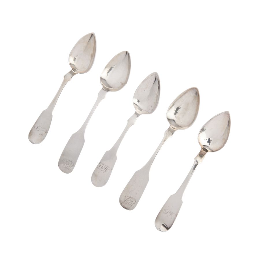 Coin silver spoons