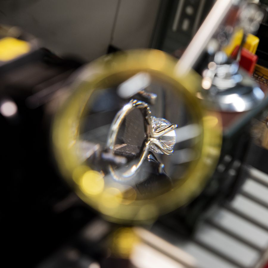 A ring under the loupe