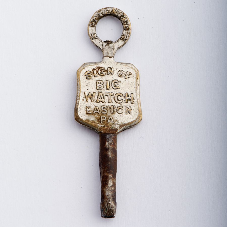 A watch key cast with the Sign of the Big Watch, Easton